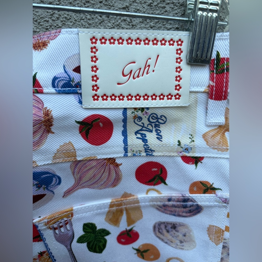 Lisa Says Gah White Pasta Buon Appetito Robyn Jeans New with Tags! - Picture 9 of 12